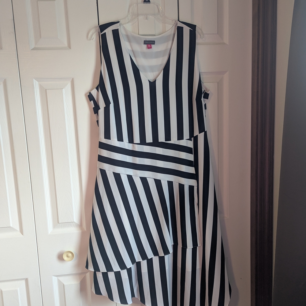Vince Camuto Asymmetrical Wrap Sundress